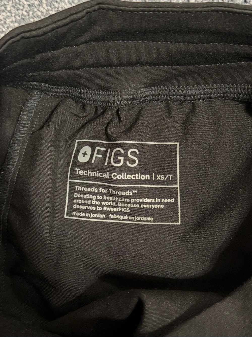 Figs Men's Black Jogger Pants with Contrast Drawstring
